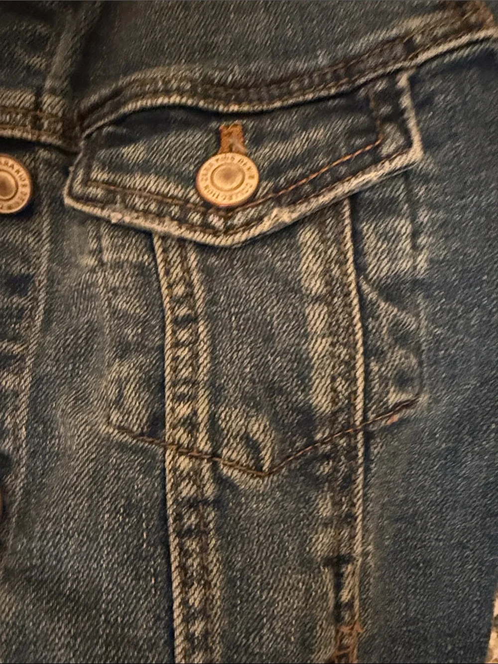 Zara Kids Medium Blue Denim Jacket with Button Front